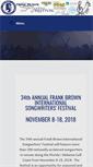 Mobile Screenshot of frankbrownsongwriters.com