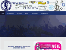 Tablet Screenshot of frankbrownsongwriters.com